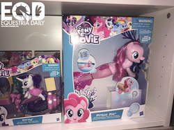 Size: 1200x900 | Tagged: safe, pinkie pie, rarity, seapony (g4), equestria daily, g4, my little pony: the movie, irl, package, photo, playset, seaponified, seapony pinkie pie, seapony rarity, species swap, swimming seapony, toy, toy fair, toy fair 2017