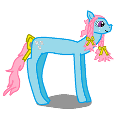 Size: 505x491 | Tagged: safe, artist:jadethedaydreamer, bow tie (g1), pony, g1, female, solo