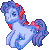 Size: 76x77 | Tagged: safe, artist:katcombs, sparkler (g1), pony, g1, base used, bow, female, gif, non-animated gif, pixel art, simple background, solo, tail bow, transparent background