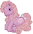 Size: 79x80 | Tagged: safe, artist:katcombs, lickety-split, pony, g1, base used, female, gif, non-animated gif, pixel art, simple background, solo, transparent background