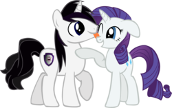 Size: 5292x3317 | Tagged: safe, artist:barrfind, rarity, oc, oc:barrfind, pony, unicorn, g4, absurd resolution, canon x oc, female, licking, male, mare, rarifind, shipping, simple background, stallion, straight, tongue out, transparent background, vector
