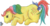 Size: 300x154 | Tagged: safe, artist:desertwind75, tic tac toe (g1), butterfly, twinkle eyed pony, g1, colored pencil drawing, pencil drawing, simple background, traditional art, transparent background