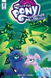Size: 1054x1600 | Tagged: safe, idw, mistmane, princess luna, g4, legends of magic #2, my little pony: legends of magic, spoiler:comic, canterlot castle, cover, curved horn, horn, old