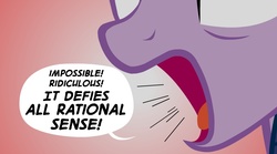 Size: 900x500 | Tagged: safe, artist:hotdiggedydemon, twilight sparkle, pony, ask jappleack, g4, dialogue, female, reaction image, solo, yelling