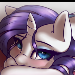 Size: 1044x1044 | Tagged: safe, artist:captainpudgemuffin, rarity, pony, unicorn, g4, bedroom eyes, captainpudgemuffin is trying to murder us, close-up, cute, female, looking at you, raribetes, solo, sweet dreams fuel, weapons-grade cute