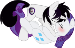 Size: 3562x2308 | Tagged: safe, artist:barrfind, rarity, oc, oc:barrfind, pony, unicorn, g4, blushing, canon x oc, duo, eyes closed, female, high res, kissing, love, male, mare, rarifind, shipping, simple background, stallion, straight, transparent background, vector