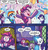 Size: 840x876 | Tagged: safe, artist:tony fleecs, idw, official comic, pinkie pie, rainbow dash, rarity, spike, twilight sparkle, alicorn, dragon, earth pony, pony, unicorn, friendship is magic #51, from the shadows, g4, my little pony: friendship is magic (idw), spoiler:comic, bed, comic, cropped, dream, female, magic, magic aura, male, mare, speech bubble, telekinesis, twilight sparkle (alicorn), waking up