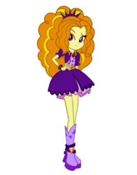 Size: 643x822 | Tagged: safe, artist:l-kazumi-l, adagio dazzle, equestria girls, g4, my little pony equestria girls: rainbow rocks, boots, clothes, female, high heel boots, jewelry, pendant, simple background, skirt, solo, spikes, transparent background
