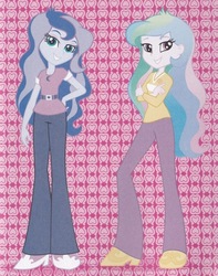 Size: 808x1023 | Tagged: source needed, safe, princess celestia, princess luna, principal celestia, vice principal luna, equestria girls, wondercolts forever, young celestia, young luna, younger