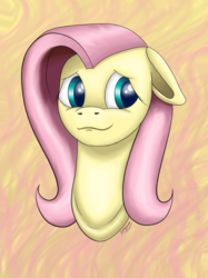 Size: 973x1303 | Tagged: safe, artist:stevejunier, fluttershy, pegasus, pony, g4, bust, female, portrait, solo