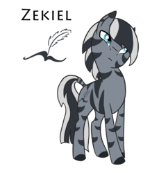 Size: 1372x1417 | Tagged: safe, artist:torusthescribe, oc, oc only, oc:zekiel, pony, zebra, colt, foal, male, parent:zecora, parents:canon x oc, simple background, solo, stallion, transparent background, zebra oc