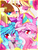 Size: 4500x6000 | Tagged: safe, artist:sorasku, oc, oc only, oc:cake pop, oc:calderquill, oc:soda pop, oc:star chaser, pegasus, pony, unicorn, absurd resolution, female, hat, mare, party hat, party horn