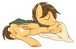 Size: 4945x3226 | Tagged: safe, artist:sorasku, oc, oc only, pegasus, pony, high res, male, pillow, simple background, sleeping, solo, stallion, transparent background