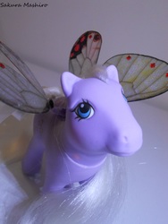 Size: 3000x4000 | Tagged: safe, artist:ushi-de-bray, forget-me-not, flutter pony, pony, g1, customized toy, irl, photo, solo, toy