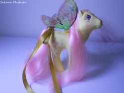 Size: 4000x3000 | Tagged: safe, artist:ushi-de-bray, rosedust, pony, g1, customized toy, female, irl, photo, solo, toy