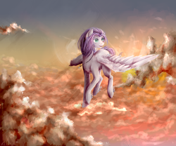 Size: 1701x1417 | Tagged: safe, artist:alicesmitt31, oc, oc only, oc:nunki sigma saggitarius, pony, cloud, flying, solo