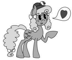 Size: 900x744 | Tagged: safe, artist:glitterclamopera, bow tie (g1), pony, g1, female, simple background, solo, transparent background