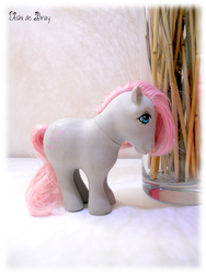 Size: 1024x1365 | Tagged: safe, artist:ushi-de-bray, snuzzle, pony, g1, irl, photo, solo, toy