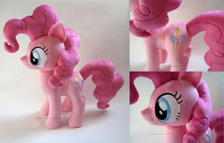 Size: 2343x1500 | Tagged: safe, artist:planetplush, pinkie pie, earth pony, pony, g4, close-up, irl, photo, plushie, solo