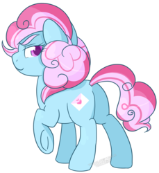 Size: 778x848 | Tagged: safe, artist:toodaioo, oc, oc only, oc:love letter, earth pony, pony, butt, female, looking back, magical lesbian spawn, mare, offspring, parent:pinkie pie, parent:trixie, parents:trixiepie, plot, raised hoof, simple background, smiling, solo, transparent background, underhoof