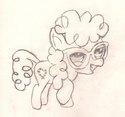 Size: 1371x1285 | Tagged: safe, artist:silversthreads, twist, g4, daily sketch, female, filly, sketch, solo, traditional art