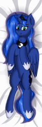 Size: 1417x4251 | Tagged: safe, artist:stargazer, princess luna, alicorn, pony, g4, body pillow, body pillow design, female, high res, looking at you, smiling, solo