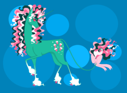 Size: 884x650 | Tagged: safe, artist:bambisparanoia, fizzy, classical unicorn, pony, unicorn, g1, cloven hooves, female, horn, leonine tail, race swap, solo, the last unicorn, unshorn fetlocks