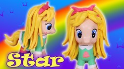 Size: 1920x1080 | Tagged: safe, pony, customized toy, irl, photo, ponified, star butterfly, star vs the forces of evil, toy