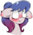 Size: 519x557 | Tagged: safe, artist:umbreow, oc, oc only, oc:glass tapper, earth pony, pony, blushing, blushing profusely, bust, ear blush, embarrassed, femboy, floppy ears, male, simple background, solo, transparent background