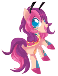 Size: 3298x4263 | Tagged: safe, artist:sorasku, oc, oc only, oc:carnival candy, original species, female, high res, mare, simple background, smiling, solo, transparent background