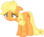 Size: 6000x5041 | Tagged: safe, artist:slb94, applejack, earth pony, pony, g4, made in manehattan, my little pony: friendship is magic, absurd resolution, defeated, exhausted, female, hatless, missing accessory, simple background, solo, tired, transparent background, vector