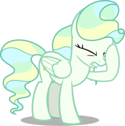Size: 4956x5000 | Tagged: safe, artist:cantercoltz, vapor trail, pegasus, pony, g4, absurd resolution, facehoof, female, mare, simple background, solo, transparent background, vector