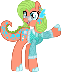 Size: 615x726 | Tagged: safe, artist:starryoak, cutesaurus, oc, oc only, oc:cute curiosity, dracony, hybrid, g1, g4, g1 to g4, generation leap, pony friends, simple background, solo, transparent background