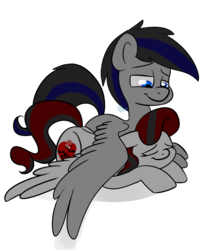 Size: 663x795 | Tagged: safe, artist:chibadeer, oc, oc only, oc:deathly art, oc:midnight rose, pegasus, pony, female, male, mare, simple background, stallion, transparent background, wing blanket