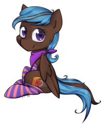 Size: 1302x1599 | Tagged: safe, artist:midnightpremiere, oc, oc only, oc:syrup, pony, bandana, clothes, female, mare, socks, solo, striped socks