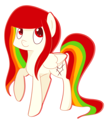 Size: 1024x1175 | Tagged: safe, artist:chesnutts, artist:memesquid, oc, oc only, oc:sorrel sky, pegasus, pony, solo