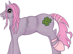 Size: 800x598 | Tagged: safe, artist:alicornmoonstar, clover (g1), earth pony, pony, g1, my little pony tales, female, paint tool sai, photoshop, simple background, solo, transparent background