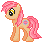 Size: 43x43 | Tagged: safe, artist:katcombs, patch (g1), earth pony, pony, g1, g4, my little pony tales, base used, female, g1 to g4, generation leap, gif, non-animated gif, pixel art, simple background, solo, transparent background