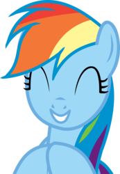 Size: 9295x13447 | Tagged: safe, artist:cyanlightning, rainbow dash, pegasus, pony, g4, gauntlet of fire, .svg available, absurd resolution, eyes closed, female, mare, simple background, smiling, solo, transparent background, vector