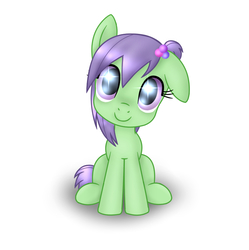 Size: 848x851 | Tagged: safe, artist:mikeylil, oc, oc only, earth pony, pony, female, mare, simple background, sitting, solo, white background