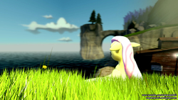 Size: 1920x1080 | Tagged: safe, artist:wapamario63, fluttershy, g4, 3d, female, floppy ears, gmod, solo, sunlight