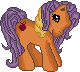 Size: 80x72 | Tagged: safe, artist:katcombs, bright bramley, g2, g3, apple, base used, female, food, g2 to g3, generation leap, gif, looking at you, non-animated gif, pixel art, simple background, smiling, solo, transparent background