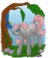 Size: 168x205 | Tagged: safe, artist:sd-dreamcrystal, snuzzle, bird, g1, g2, female, g1 to g2, generation leap, gif, non-animated gif, pixel art, simple background, solo, transparent background, tree