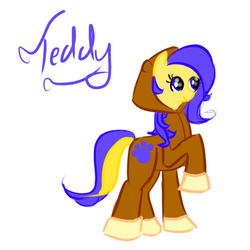 Size: 512x512 | Tagged: safe, artist:the-pony-project, teddy (g2), g2, g4, female, g2 to g4, generation leap, solo