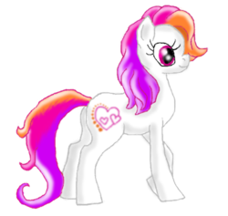 Size: 454x430 | Tagged: safe, artist:cyndermizuki, light heart, earth pony, pony, g2, g4, female, g2 to g4, generation leap, mare, simple background, solo, transparent background