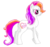 Size: 454x430 | Tagged: safe, artist:cyndermizuki, light heart, earth pony, pony, g2, g4, female, g2 to g4, generation leap, mare, simple background, solo, transparent background