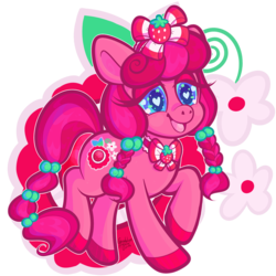 Size: 1000x1000 | Tagged: safe, artist:dolcisprinkles, july jubilee, earth pony, pony, g3, female, heart eyes, mare, simple background, solo, sparkly eyes, starry eyes, transparent background, wingding eyes