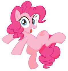 Size: 1142x1200 | Tagged: safe, artist:lemonspark, pinkie pie, g4, female, simple background, solo, white background