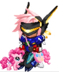 Size: 510x620 | Tagged: safe, pinkie pie, g4, armor, gaia online, mecha, mecha armor, purse