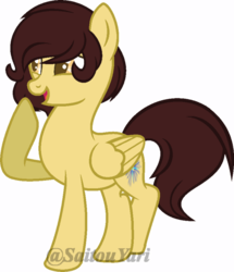 Size: 600x698 | Tagged: safe, artist:t-aroutachiikun, oc, oc only, oc:golden ashes, pegasus, pony, base used, male, simple background, solo, stallion, transparent background